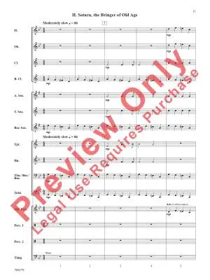 Suite from The Planets - Holst/Story - Concert Band - Gr. 1.5