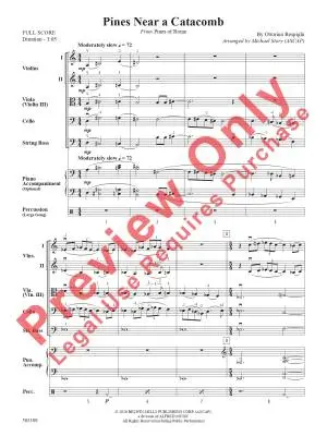 Pines Near a Catacomb - Respighi/Story - String Orchestra - Gr. 3