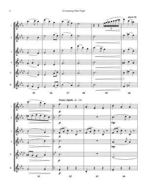 Amazing Silent Night - Nishimura - Flute Choir - Parts Set