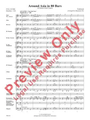 Around Asia in 80 Bars - Yeo - Concert Band - Gr. 3