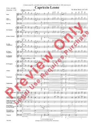 Capriccio Leone - Beck - Concert Band - Gr. 3