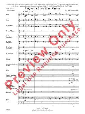 Legend of the Blue Flame - Watson - Concert Band - Gr. 2