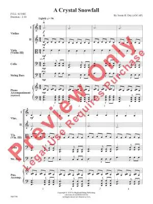 A Crystal Snowfall - Day - String Orchestra - Gr. 2