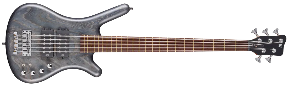 Pro Series Corvette $$ 5-String Bass Guitar - Nirvana Black Transparent Satin