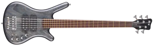 Warwick - Pro Series Corvette $$ 5-String Bass Guitar - Nirvana Black Transparent Satin