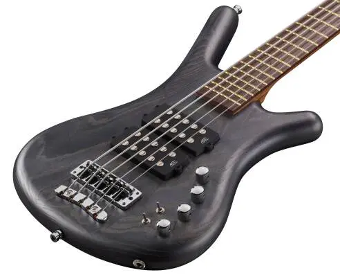 Pro Series Corvette $$ 5-String Bass Guitar - Nirvana Black Transparent Satin