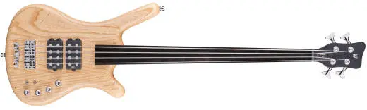 Warwick - Pro Series Corvette $$ 4-String Fretless Bass Guitar - Natural Transparent Satin