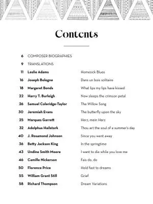 Black Composers in Art Song - Low Voice - Book