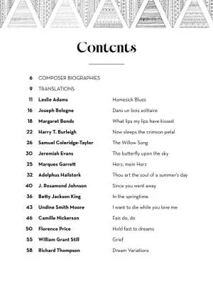 Black Composers in Art Song - High Voice - Book