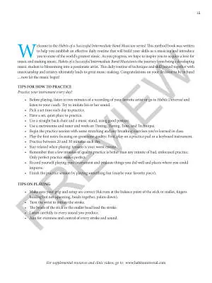 Habits of a Successful Intermediate Band Musician - Rush/Scott - Percussion - Book