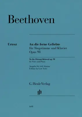 G. Henle Verlag - To the Distant Beloved Op. 98 - Beethoven/Luhning - Medium Voice/Piano - Book