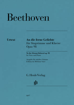 To the Distant Beloved Op. 98 - Beethoven/Luhning - Low Voice/Piano - Book