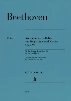 G. Henle Verlag - To the Distant Beloved Op. 98 - Beethoven/Luhning - Low Voice/Piano - Book
