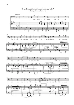 Four Serious Songs Op. 121 - Brahms/Behr - Vocal Score