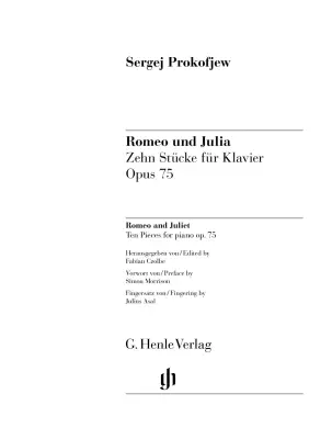 Romeo and Juliet Op. 75 (10 Pieces) - Prokofiev/Czolbe - Piano - Book