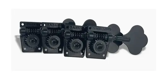 All Parts - Leo Quan Badass OGT Open Gear Bass Keys, Large Post - Black