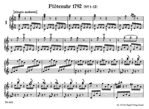 Pieces for a Musical Clock, Hob.XIX:1-32 - Haydn - Piano - Book