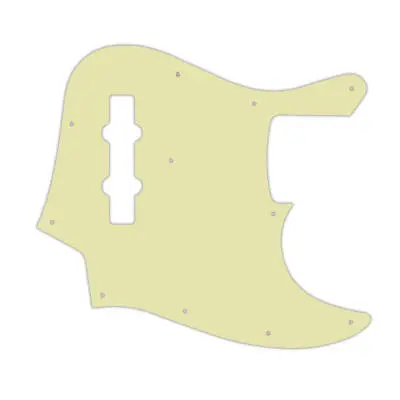 WD Music - Custom Pickguard for Fender 1998-2009 Made in Japan Geddy Lee Limited Edition Jazz Bass - Vintage Green 3-Ply