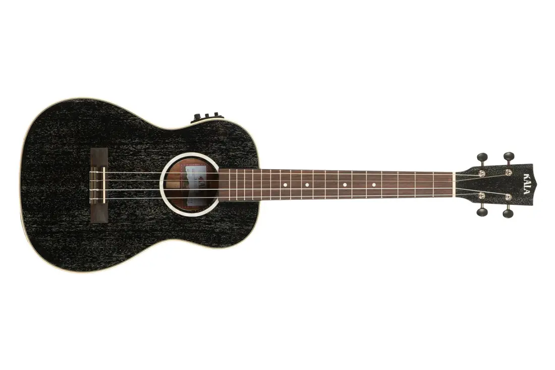 All Solid Salt & Pepper Doghair Mahogany Baritone Ukulele with Gigbag