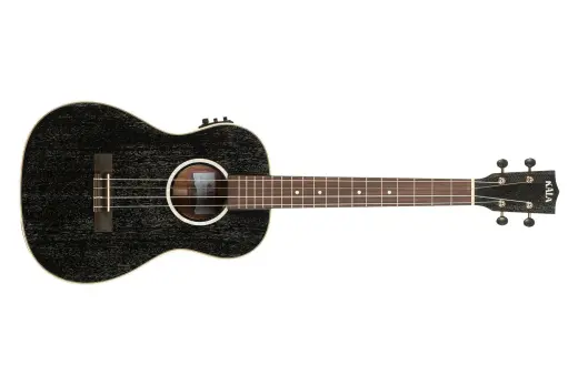 Kala - All Solid Salt & Pepper Doghair Mahogany Baritone Ukulele with Gigbag