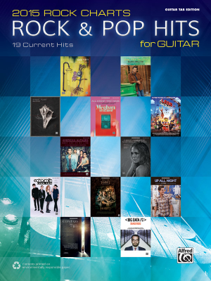 2015 Rock Charts: Rock & Pop Hits for Guitar - Guitar TAB - Book
