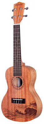 Concert Ukulele - Surf Etch w/Bag