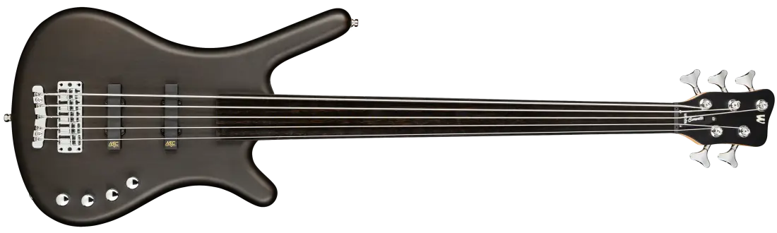 RockBass Corvette Basic 5-String Fretless Bass Guitar - Nirvana Black Transparent Satin