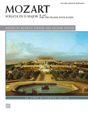 Alfred Publishing - Sonata in D Major, K. 448 - Mozart - Piano Duo, 2 Pianos 4 Hands
