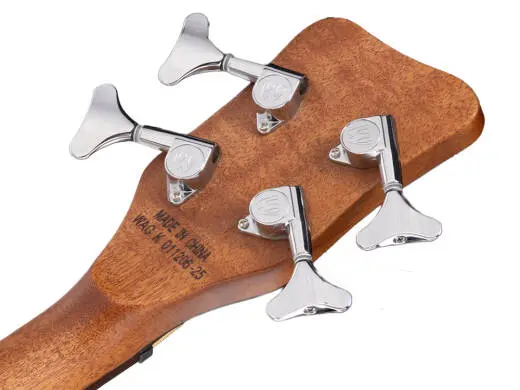 RockBass Alien Standard 4-String Acoustic-Electric Bass Guitar - Natural Transparent Satin