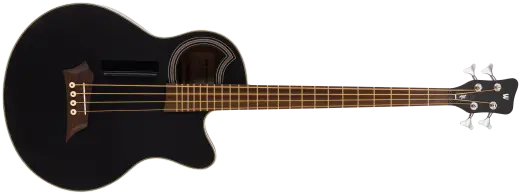 Warwick - RockBass Alien Standard 4-String Acoustic-Electric Bass Guitar - Solid Black Satin