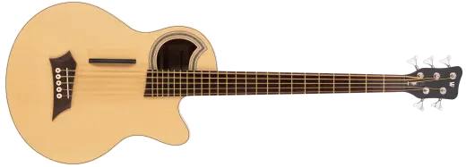 Warwick - RockBass Alien Standard 5-String Acoustic-Electric Bass Guitar - Natural Transparent Satin