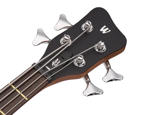 RockBass Alien Deluxe Hybrid Thinline Acoustic-Electric Bass Guitar - Natural Transparent Satin