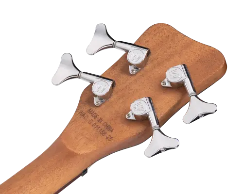 RockBass Alien Deluxe Hybrid Thinline Acoustic-Electric Bass Guitar - Natural Transparent Satin