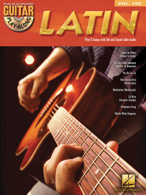 Latin: Guitar Play-Along Volume 105 - Guitar TAB - Book