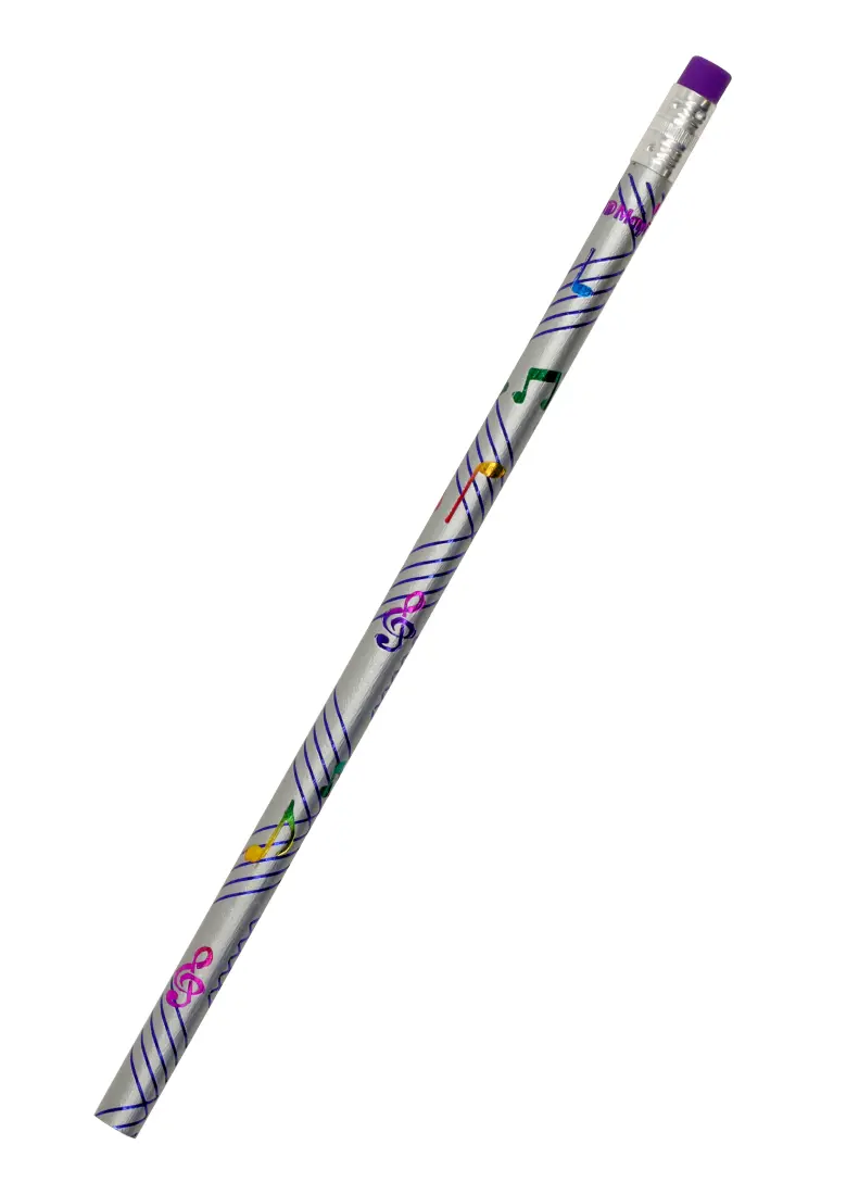 Silver Pencil with Prism and Staff Notes