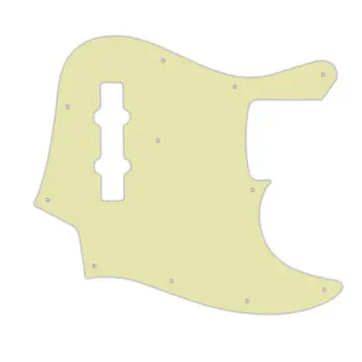 WD Music - Custom Pickguard for Fender 2010-2012 Made in Japan Geddy Lee Limited Edition Jazz Bass - Vintage Green 3-Ply