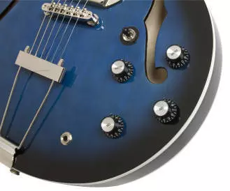 Gary Clark Jr Casino w/Trapeze Tailpiece - Black & Blue Burst
