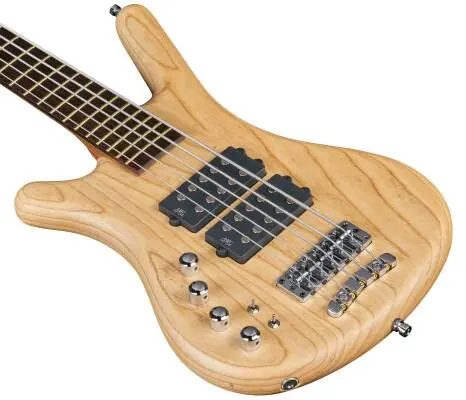 Pro Series Corvette $$ 5-String Left-Handed Bass Guitar - Natural Transparent Satin