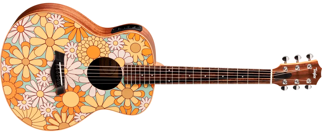GS Mini-e Special Edition Acoustic-Electric Guitar - Floral Blue
