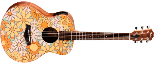 Taylor Guitars - GS Mini-e Special Edition Acoustic-Electric Guitar - Floral Blue