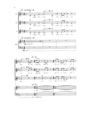 I Thank You God - Walker - Choral Octavo - SSA Accompanied