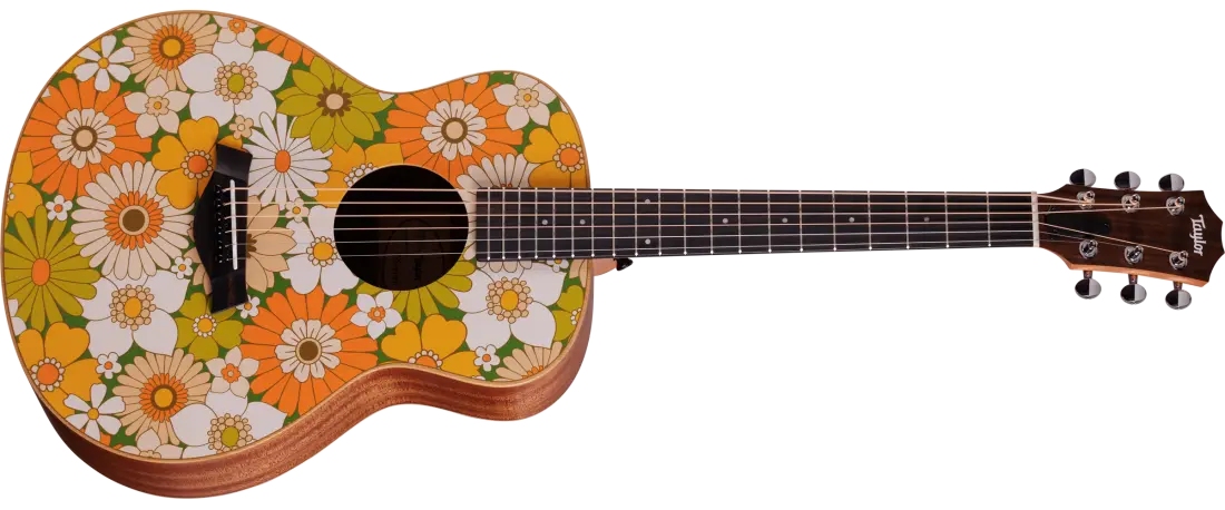 GS Mini-e Special Edition Acoustic-Electric Guitar - Floral Green