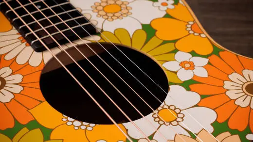 GS Mini-e Special Edition Acoustic-Electric Guitar - Floral Green