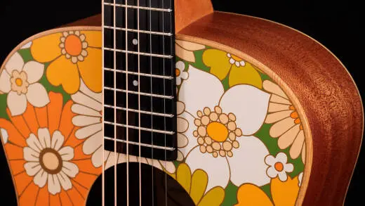 GS Mini-e Special Edition Acoustic-Electric Guitar - Floral Green