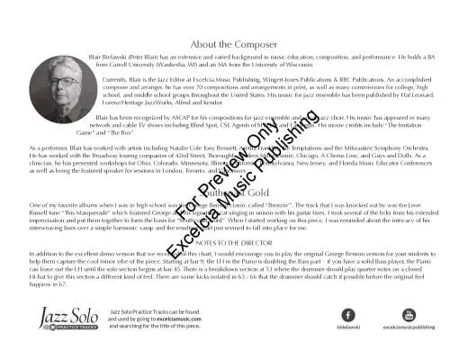Southcoast Gold - Blair - Jazz Ensemble - Gr. 1.5