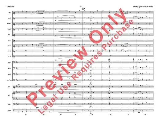 Chicago (That Toddlin\' Town) - Fisher/Baylock - Jazz Ensemble - Gr. 3.5