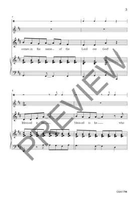 Blessed Is He - Hare/Houts - Choral Octavo - Unison/2-Pt Accompanied