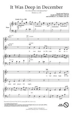 It Was Deep in December - Donelly/Strid - Choral Octavo - 2-Pt/Flute