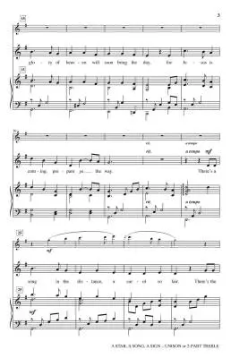 A Star, a Song, a Sign - Paige - Choral Octavo - Unison/2-Pt Accompanied