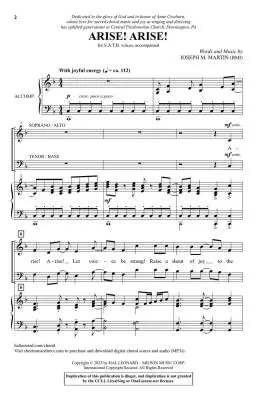Arise! Arise! - Martin - Choral Octavo - SATB Accompanied